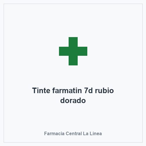 Tinte farmatin 7d rubio dorado