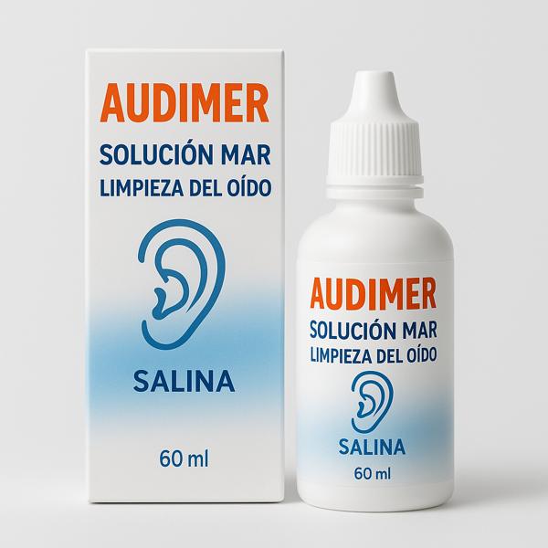 Audimer solucion mar limpieza oido salina 60