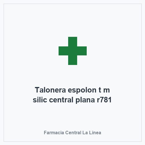 Talonera espolon t m silic central plana r781