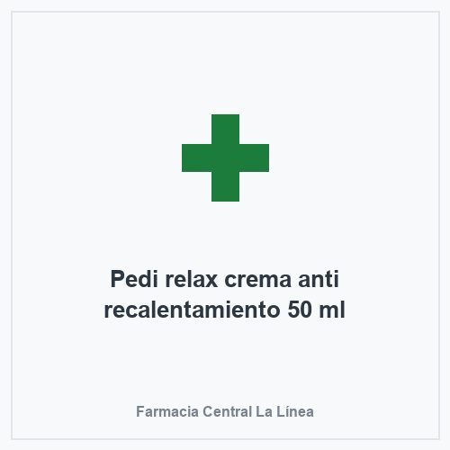 Pedi relax crema anti recalentamiento 50 ml