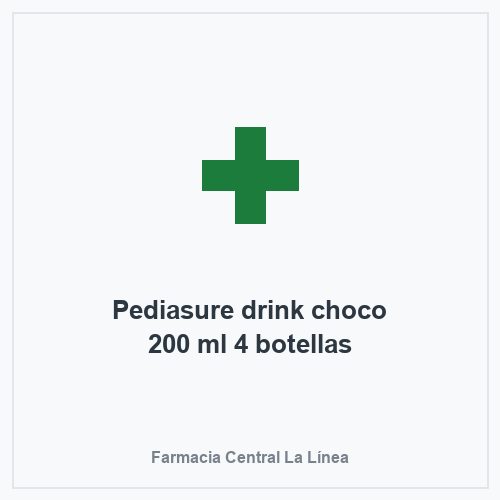 Pediasure drink choco 200 ml 4 botellas