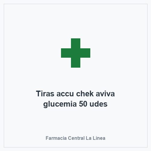 Tiras accu chek aviva glucemia 50 udes