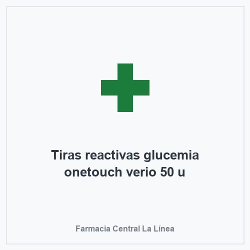 Tiras reactivas glucemia onetouch verio 50 u