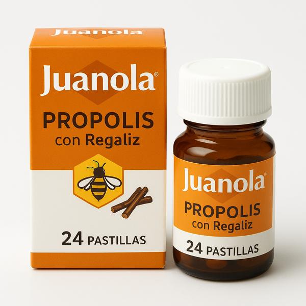 Juanola propolis con regaliz 24 pastillas bla
