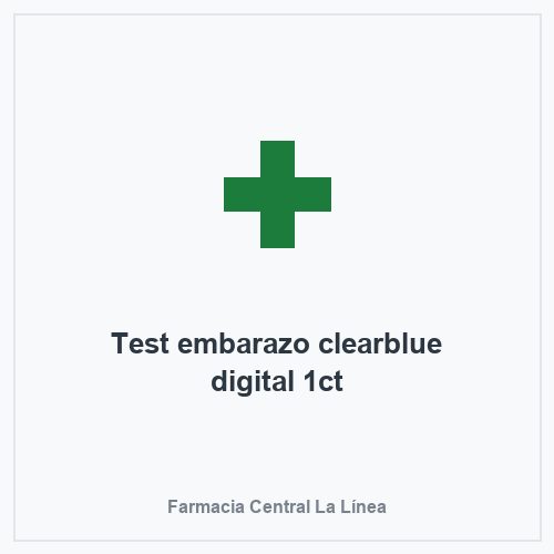 Test embarazo clearblue digital 1ct