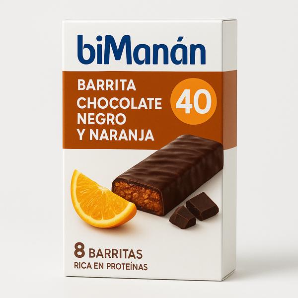 Bimanan barrita chocolate negro y naranja 40