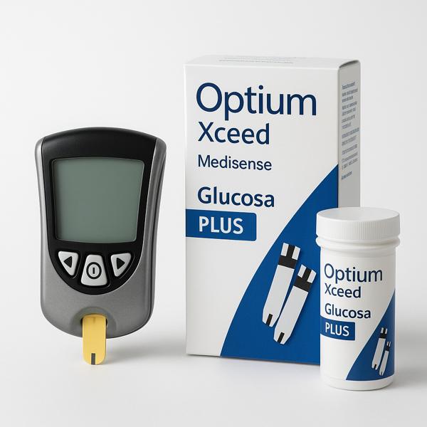 Aparato optium xceed medisense glucosa plus