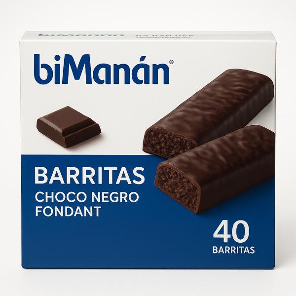 Bimanan barritas choco negro fondant 320 g 40