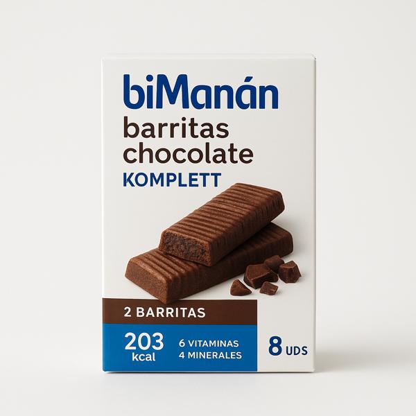 Bimanan barritas chocolate komplett 8 udes