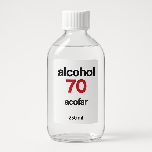 Alcohol 70 acofar 250 ml