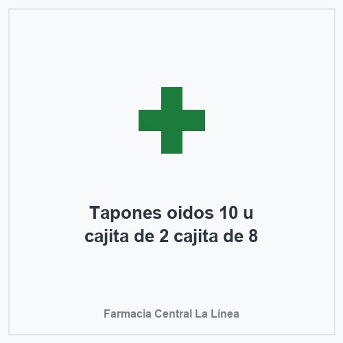 Tapones oidos 10 u cajita de 2 cajita de 8