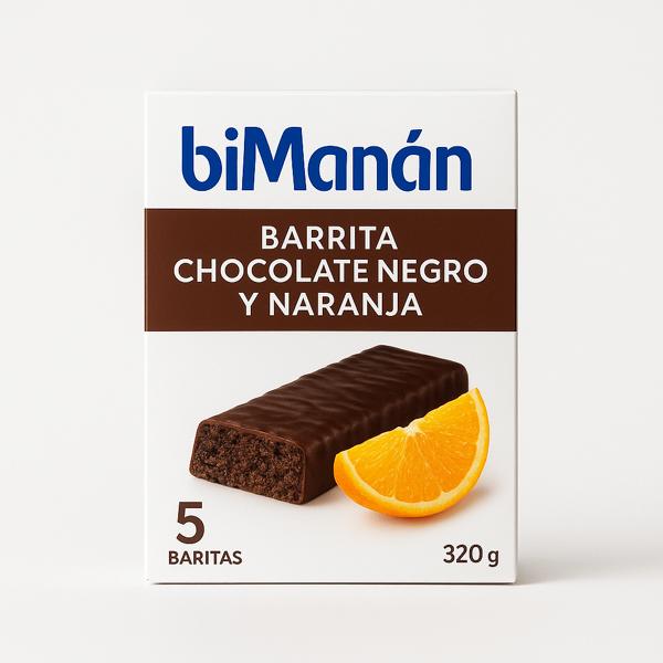 Bimanan barrita chocolate negro y naranja 320