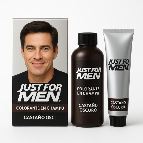 Just For Men Colorante en Champu Castano Oscuro