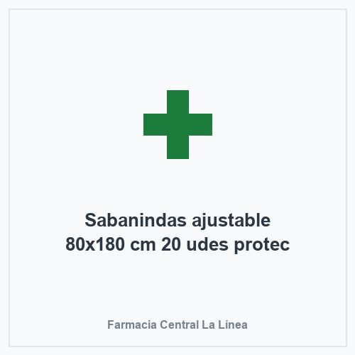 Sabanindas ajustable 80x180 cm 20 udes protec