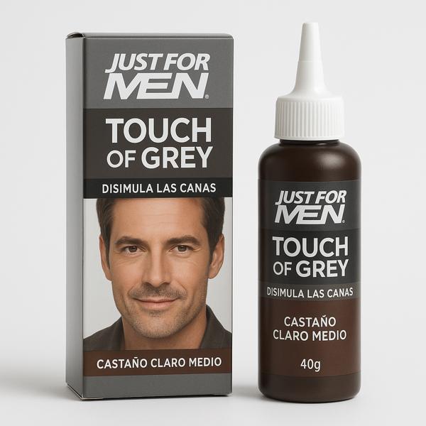 Justformen Touch Of Grey Castano Claro Medio 40g