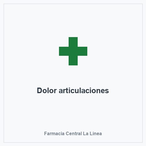 Dolor articulaciones