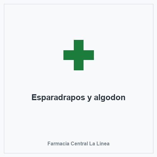 Esparadrapos y algodon