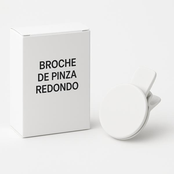 Broche de pinza redondo