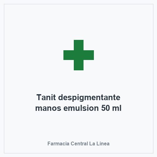 Tanit despigmentante manos emulsion 50 ml