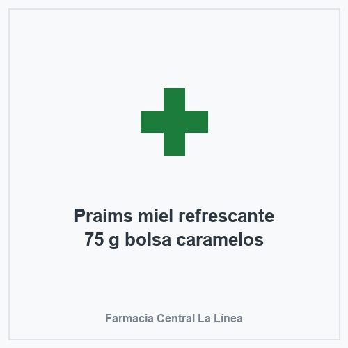 Praims miel refrescante 75 g bolsa caramelos