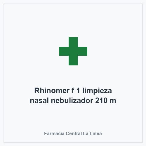 Rhinomer f 1 limpieza nasal nebulizador 210 m