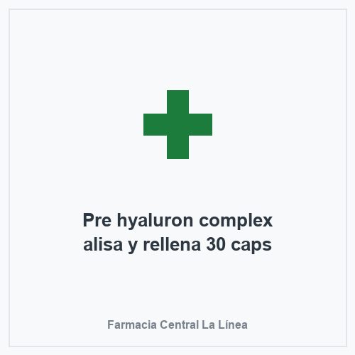 Pre hyaluron complex alisa y rellena 30 caps